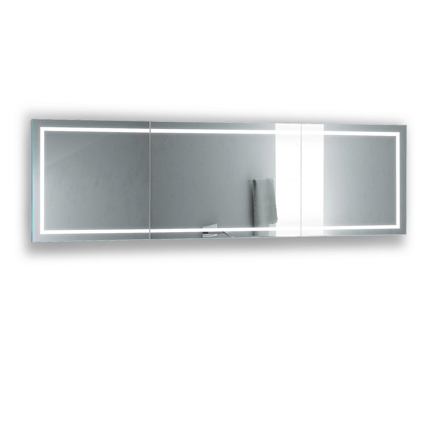 Krugg Soho 36″ X 36″ Black LED Bathroom Mirror - Krugg Reflections USA
