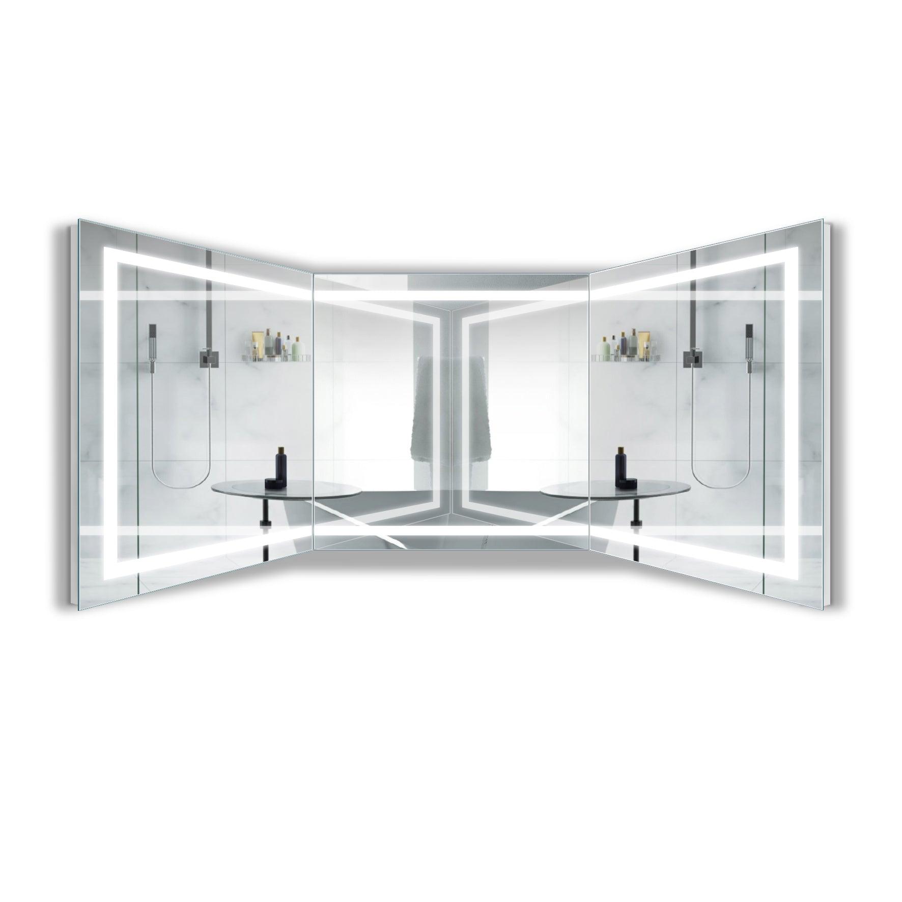 Krugg Mod SM Long 9 Modular Corner LED Bathroom Mirror