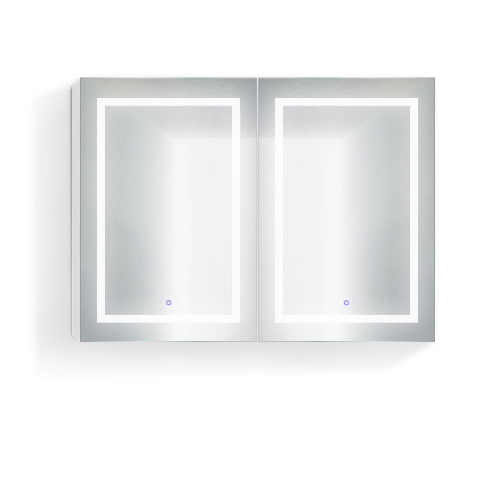 Krugg Svange 48″ X 36″ Double LED Medicine Cabinet w/Dimmer & Defogger