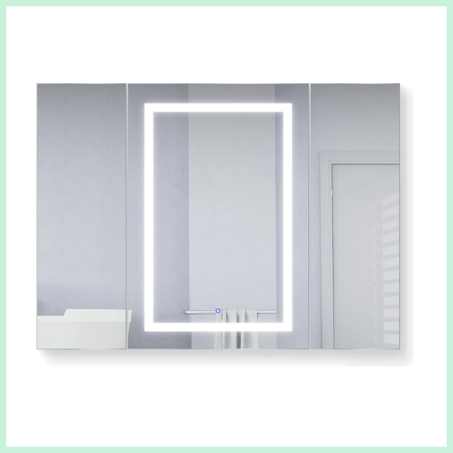 Krugg Svange 48″ X 36″ LED Medicine Cabinet w/Dimmer & Defogger