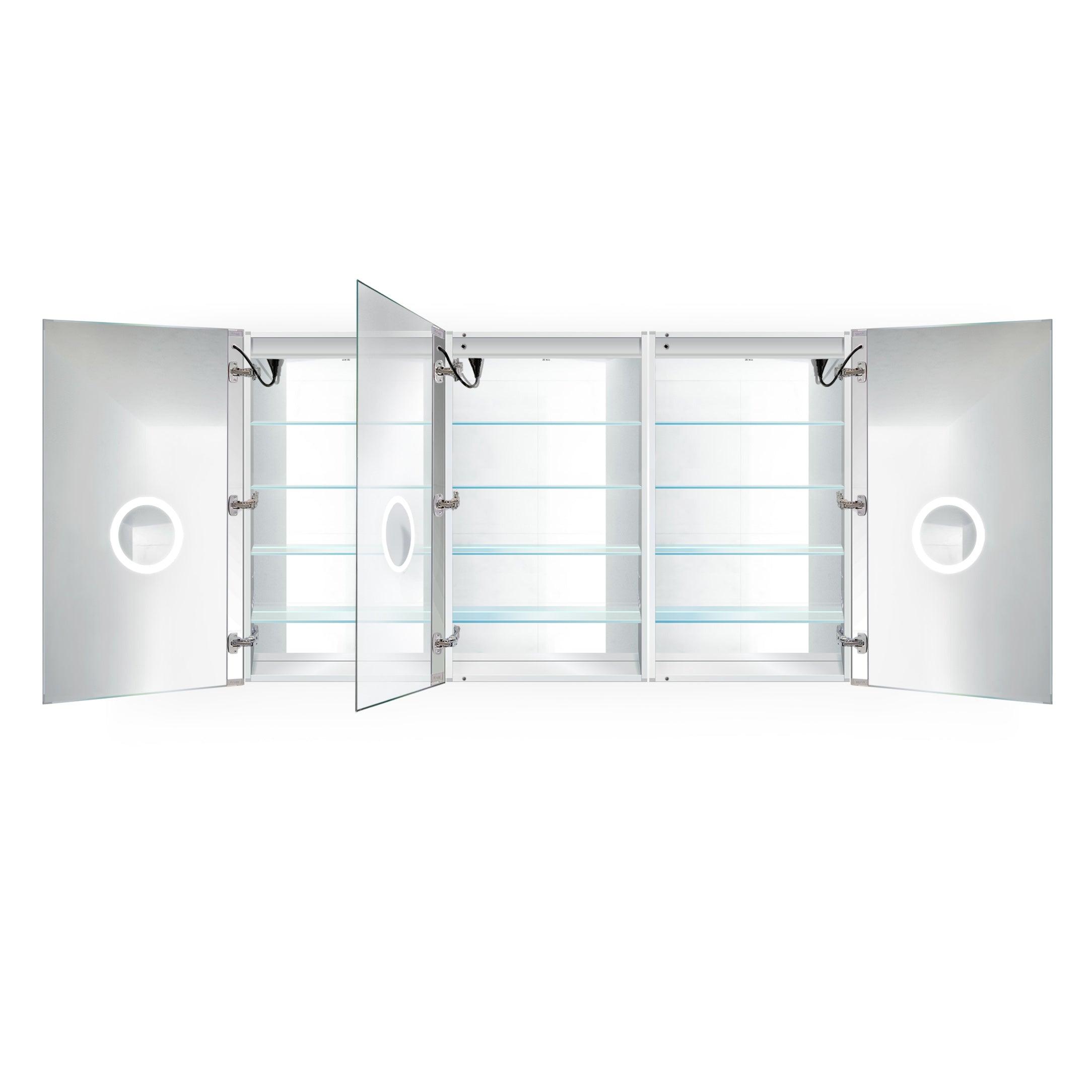 Krugg Svange 72″ X 42″ LED Medicine Cabinet w/Dimmer & Defogger