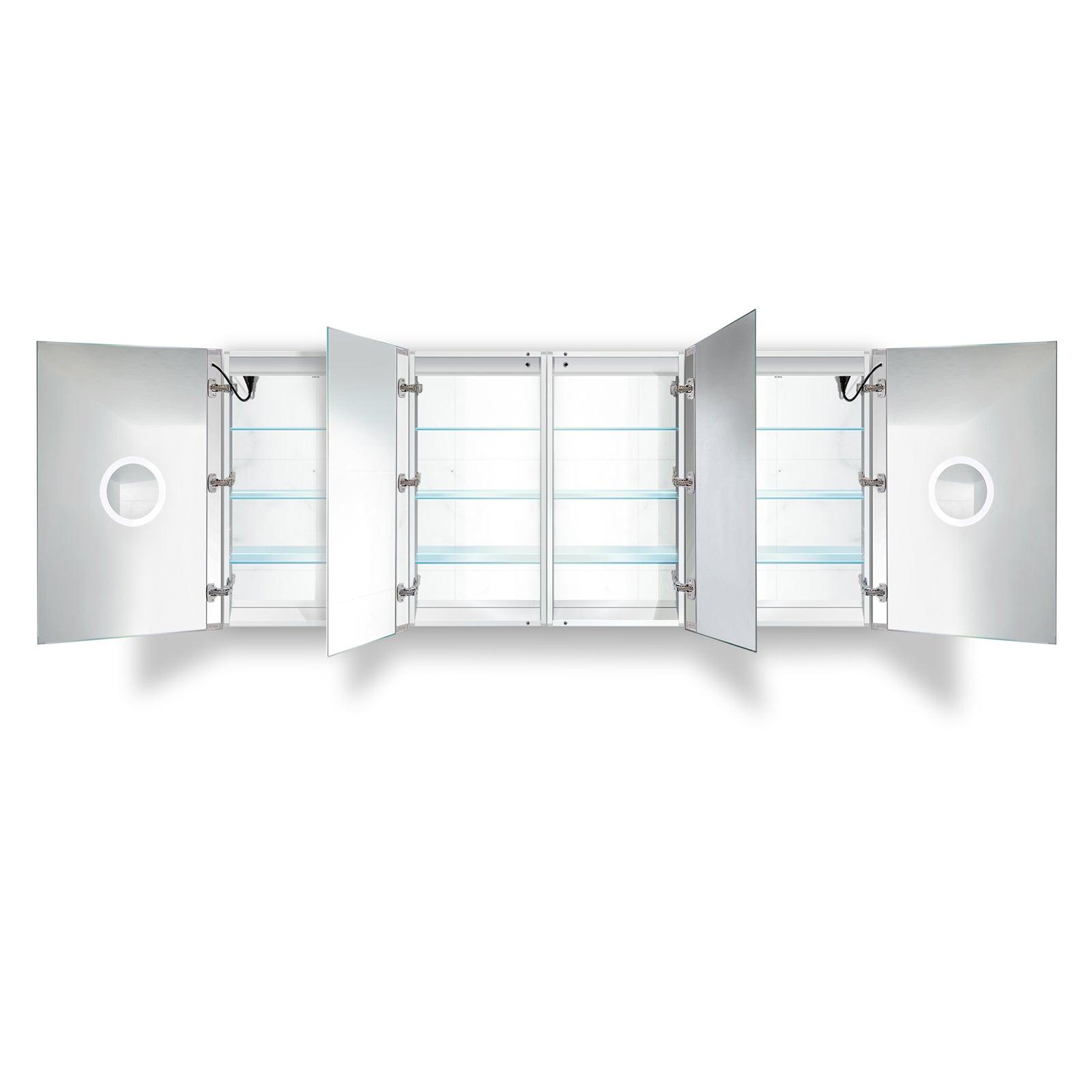 Krugg Svange 84″ X 36″ LED Medicine Cabinet w/Dimmer & Defogger