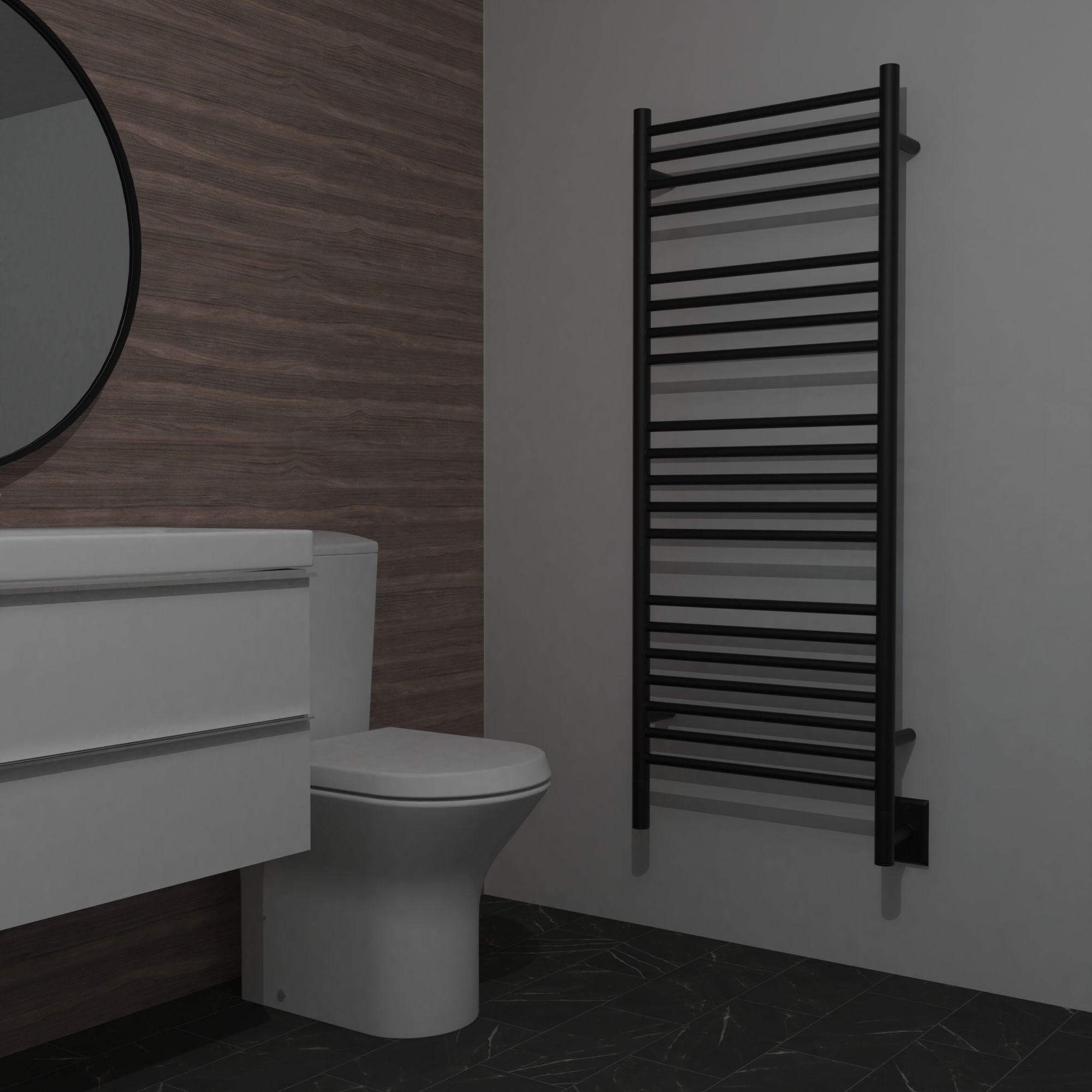 Amba Jeeves D Straight Hardwired Towel Warmer - 20.5"w x 53"h - towelwarmers