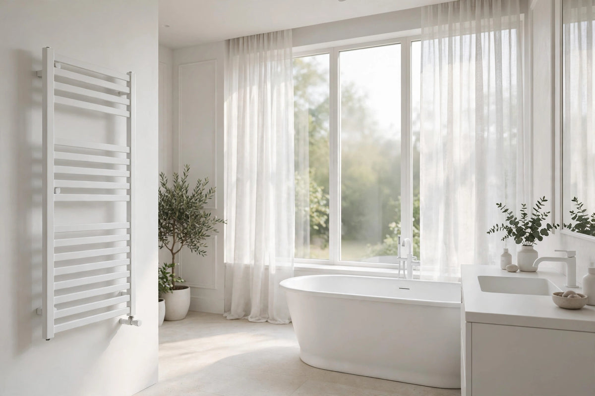White towel warmer