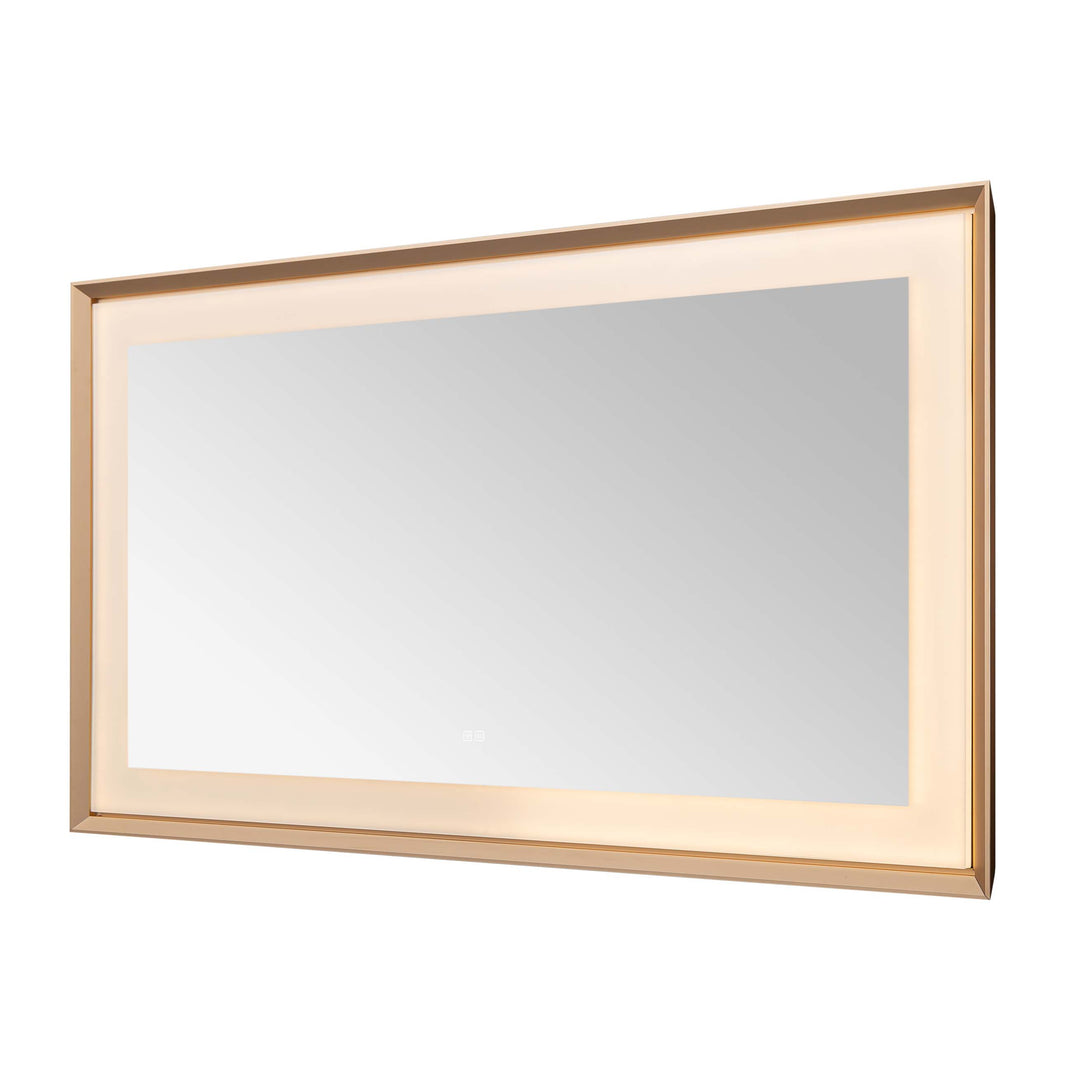 Aquadom Madison 72"x36" LED Lighted Chamfer Frame Mirror with Defogger