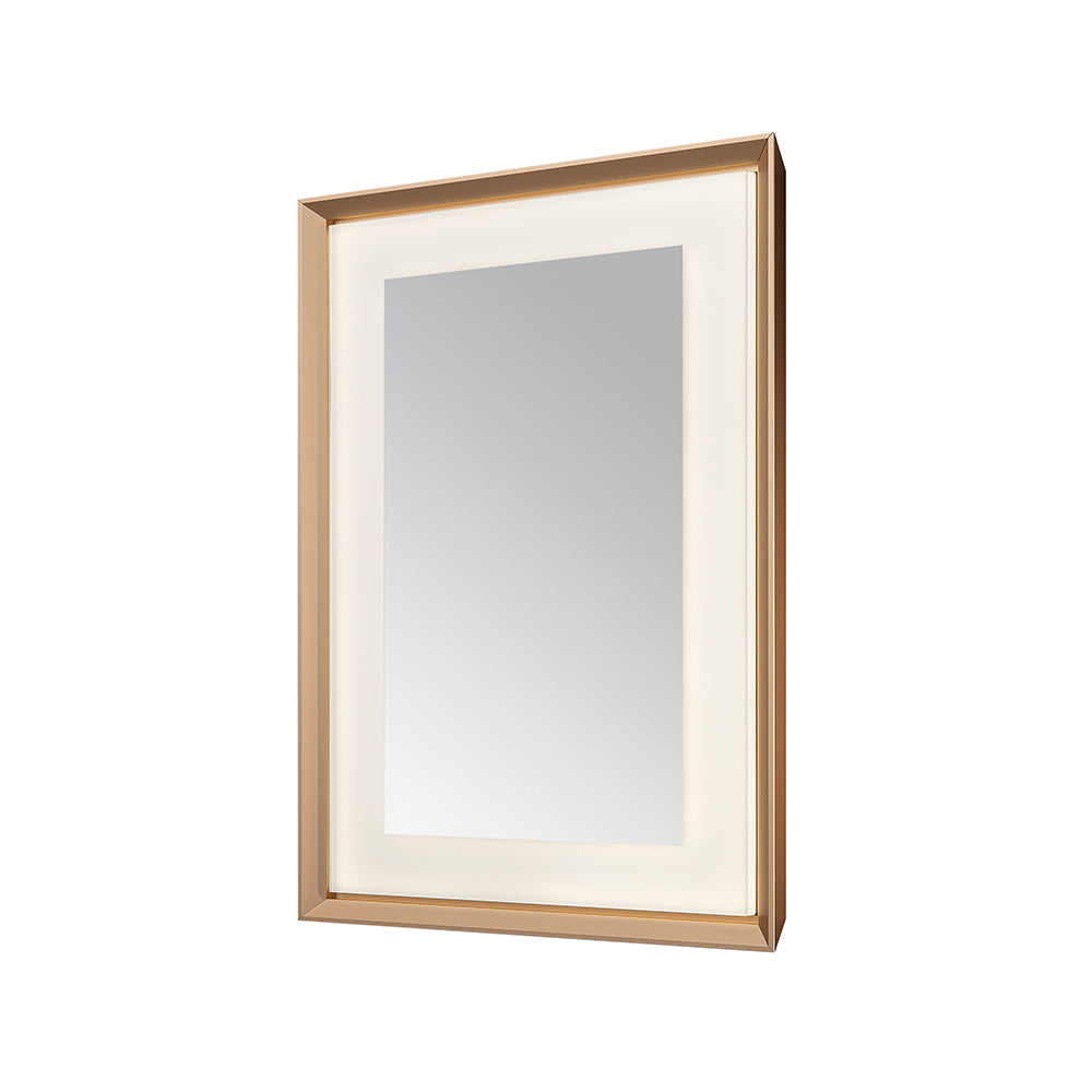Aquadom Madison 30"x36" LED Lighted Chamfer Frame Mirror with Defogger
