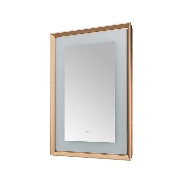 Aquadom Madison 30"x36" LED Lighted Chamfer Frame Mirror with Defogger