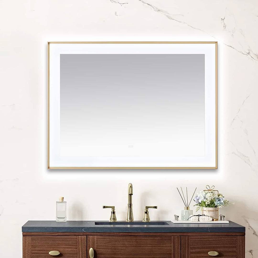  Aquadom Lexington 48"x36" LED Lighted Slim Frame Mirror with Defogger