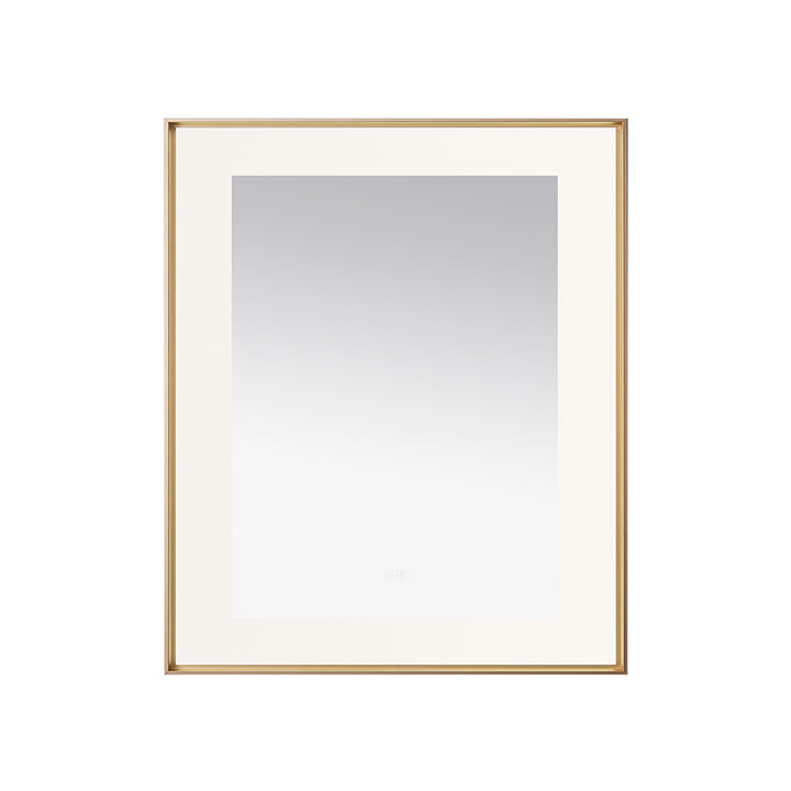 Aquadom Lexington 30"x36" LED Lighted Slim Frame Mirror with Defogger