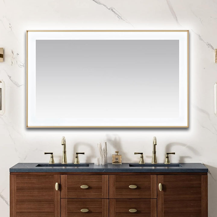 Aquadom Lexington 60"x36" LED Lighted Slim Frame Mirror with Defogger