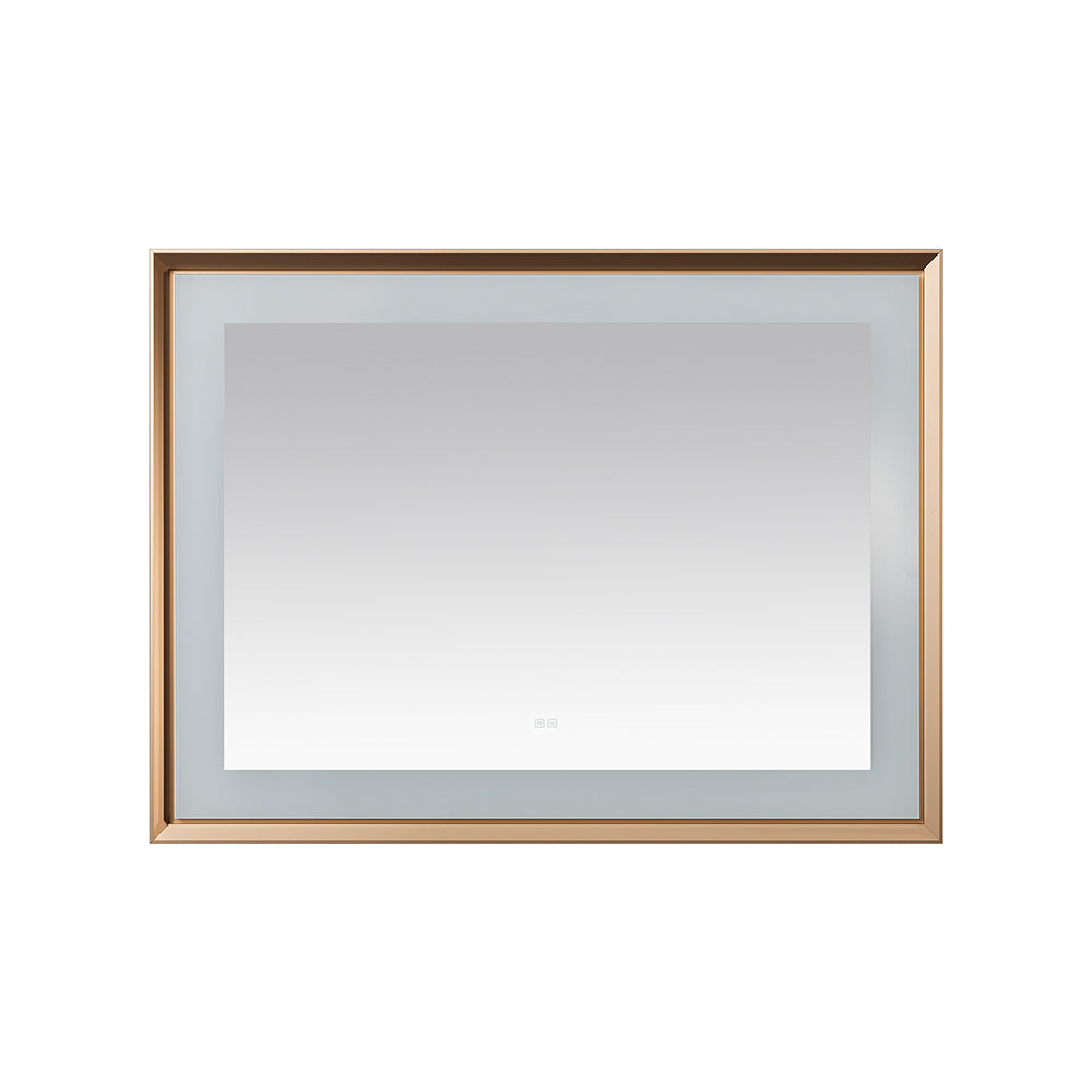 Aquadom Madison 48"x36" LED Lighted Chamfer Frame Mirror with Defogger