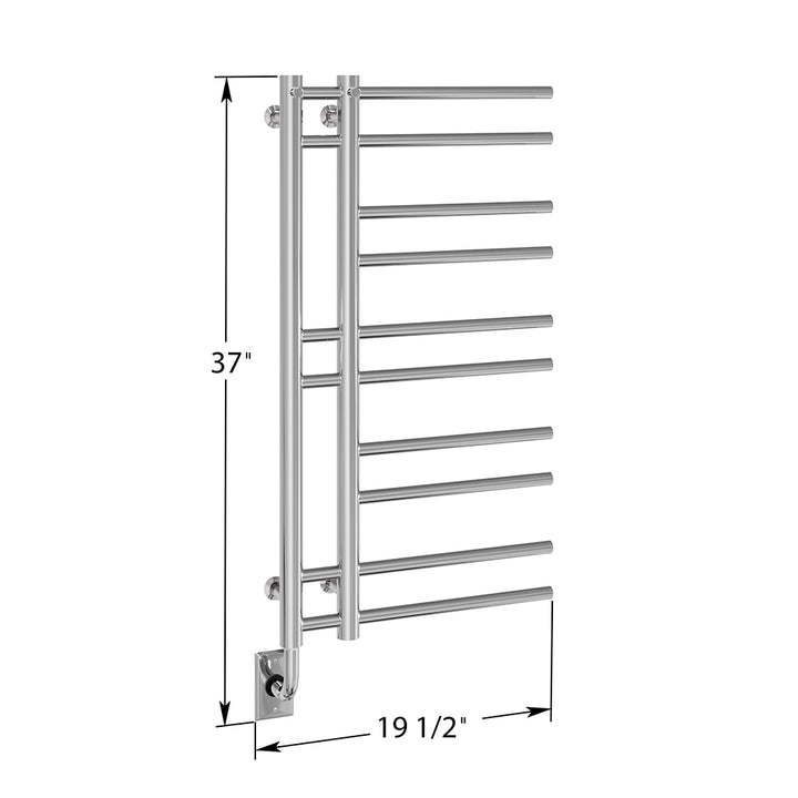 Tuzio Ortona Hardwired or plug in Towel Warmer - 19.5"w x 37"h