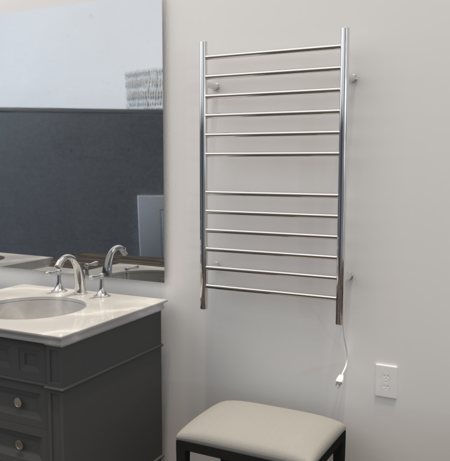 Amba Radiant Large Straight Plug-in and Hardwired Towel Warmer - 23.6"w x 41.3"h