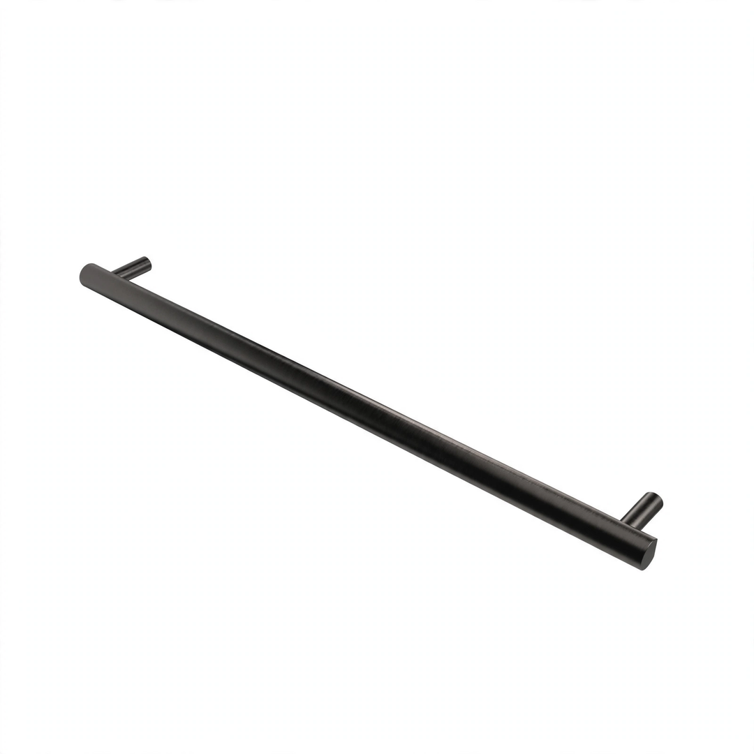 Amba Modello i Round 40 Single Bar Towel Warmer in PVD Brushed Black