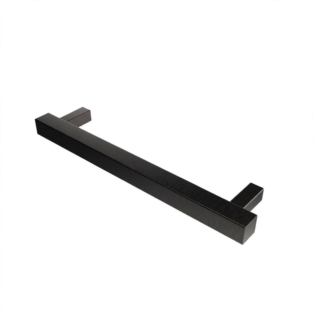 Amba Modello i Square 20 Single Bar Towel Warmer in PVD Brushed Black
