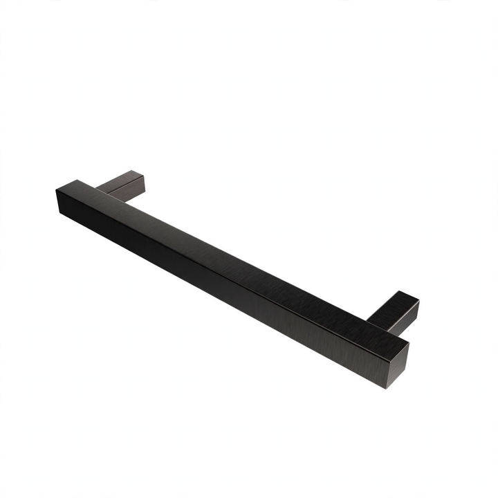 Amba Modello i Square 20 Single Bar Towel Warmer in PVD Brushed Black