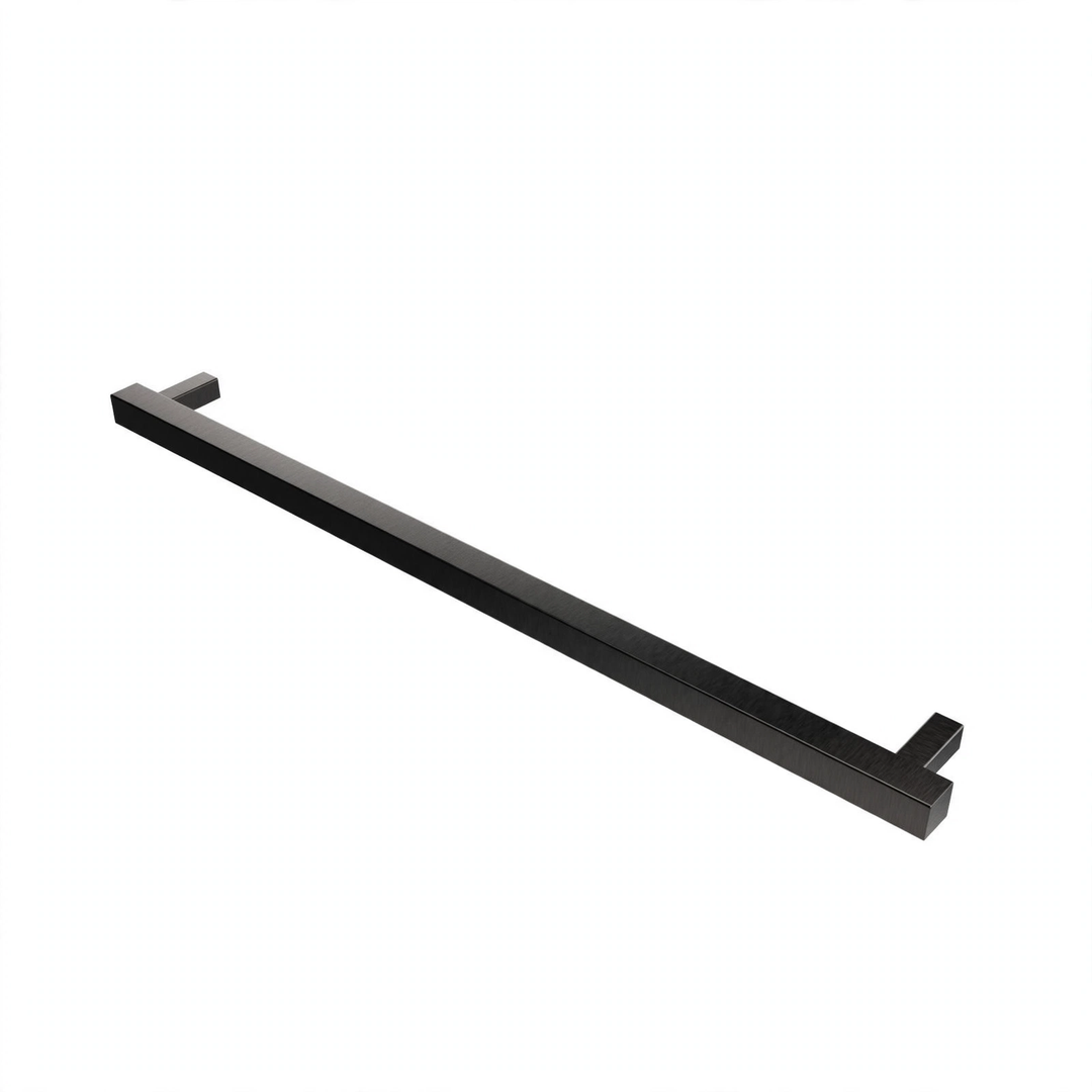 Amba Modello i Square 40 Single Bar Towel Warmer in PVD Brushed Black