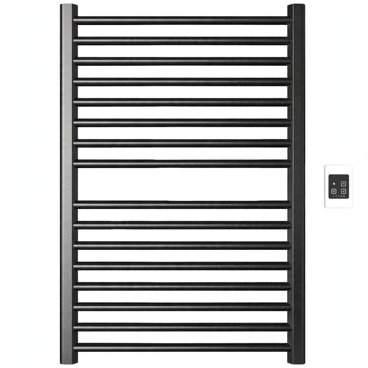 Amba Sirio S2942 Hardwired Towel Warmer in PVD Brushed Black