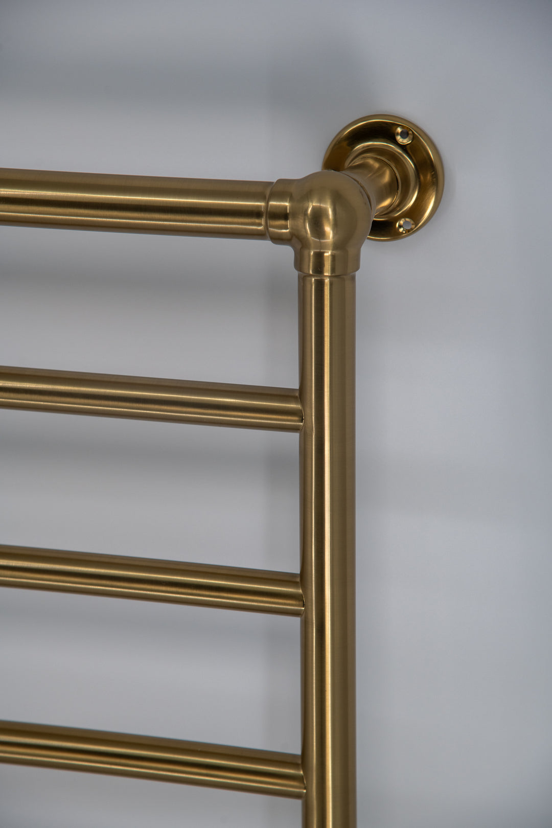 Amba Traditional T-2040 Hardwired Towel Warmer in Brushed Modern Brass — detail view