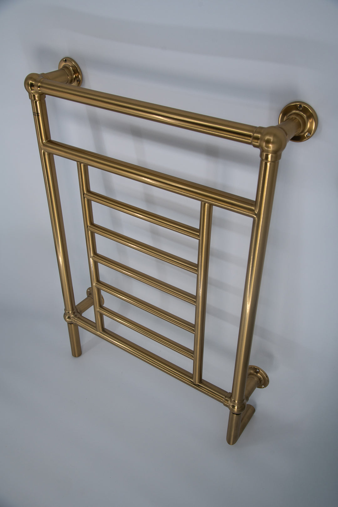 Amba Traditional T-2536 Hardwired Towel Warmer in Brushed Modern Brass — side view