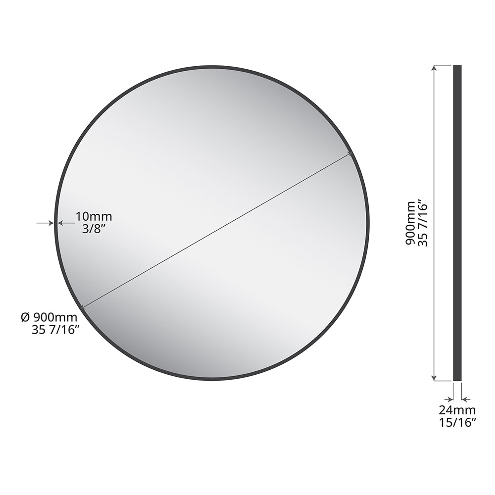 ICO Brio Non-Lit Mirror 