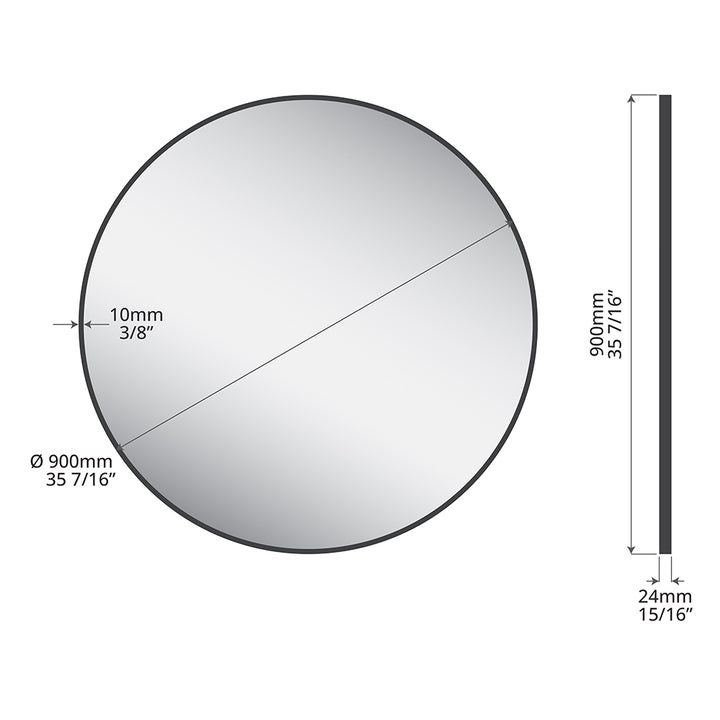 ICO Brio Non-Lit Mirror 