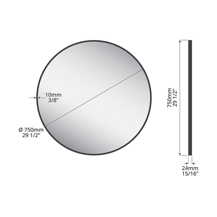 ICO Brio Non-Lit Mirror 