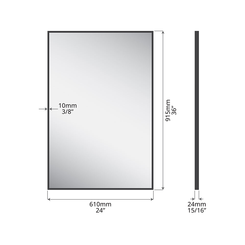 ICO Cove Non-Lit Mirror 