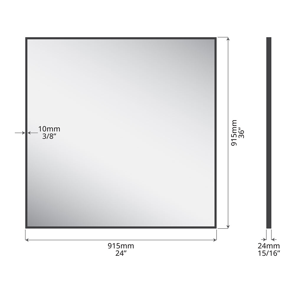 ICO Cove Non-Lit Mirror 