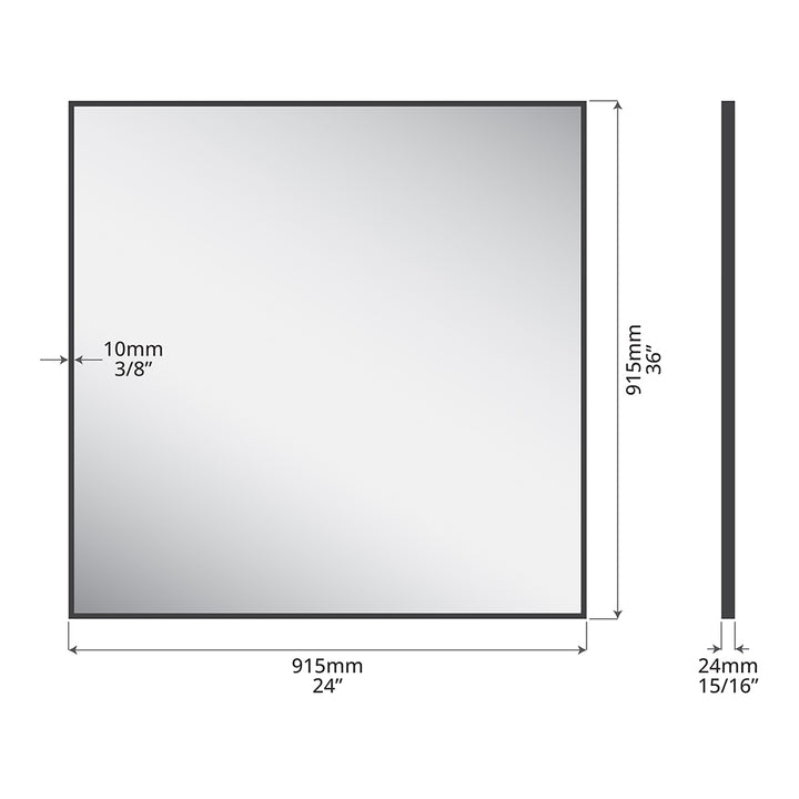 ICO Cove Non-Lit Mirror 