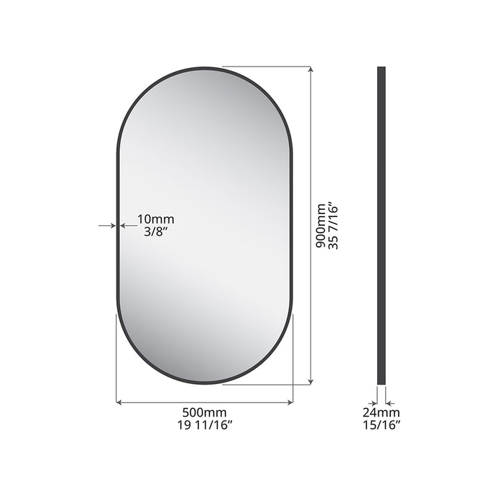 ICO Morgan Non-Lit Mirror
