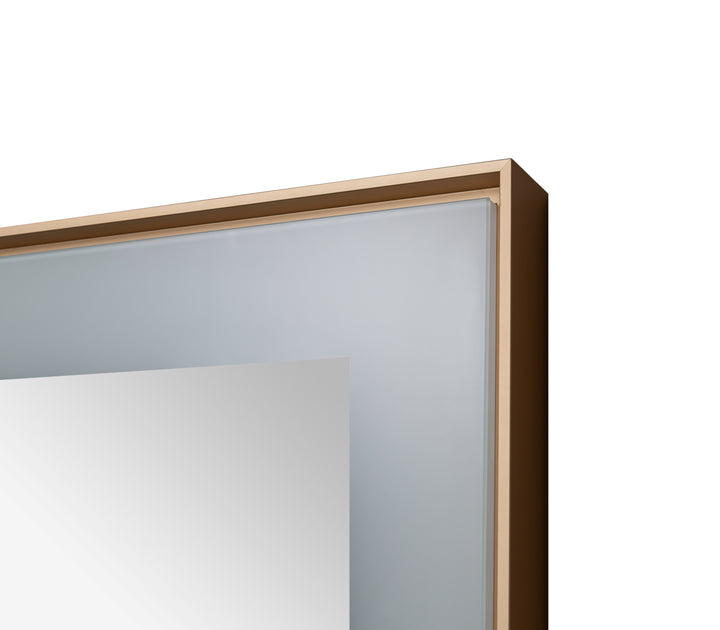 Aquadom Lexington 72"x36" LED Lighted Slim Frame Mirror with Defogger