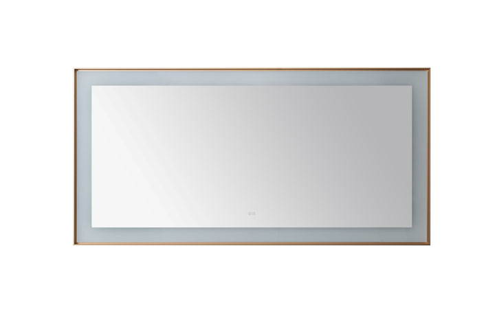 Aquadom Lexington 72"x36" LED Lighted Slim Frame Mirror with Defogger