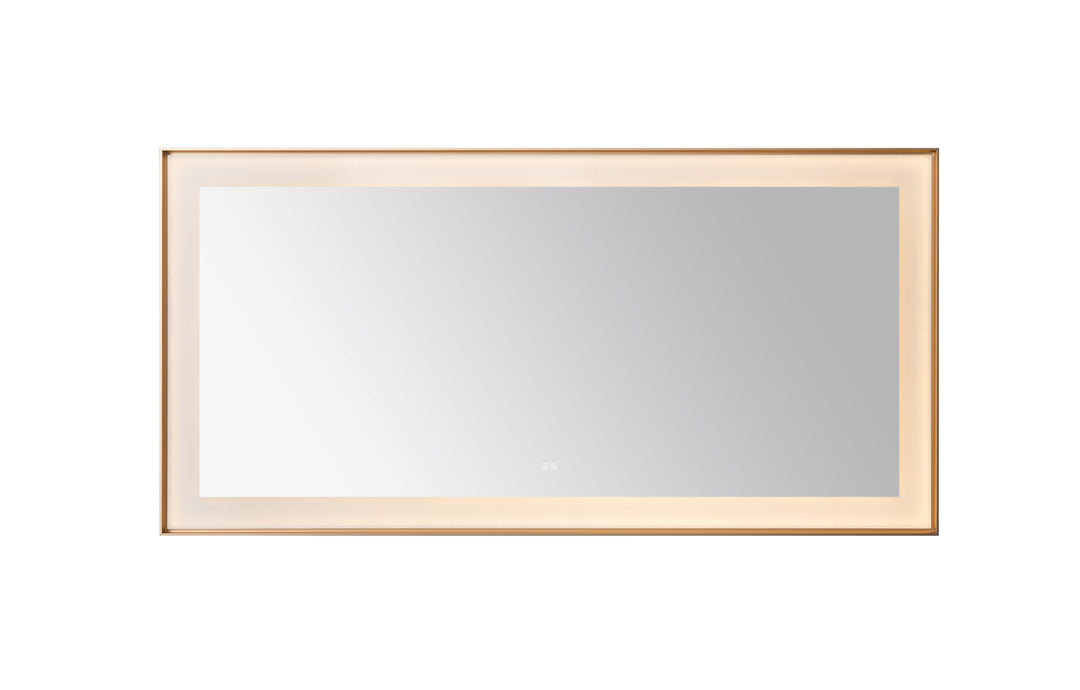 Aquadom Lexington 72"x36" LED Lighted Slim Frame Mirror with Defogger
