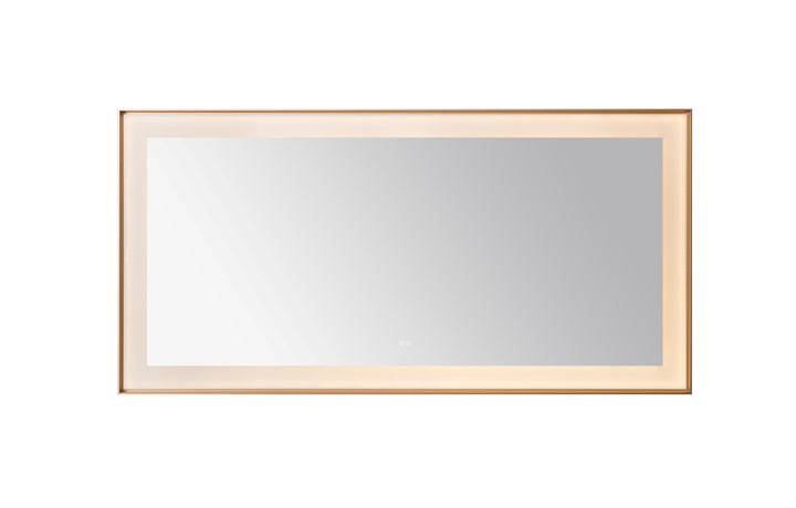Aquadom Lexington 72"x36" LED Lighted Slim Frame Mirror with Defogger
