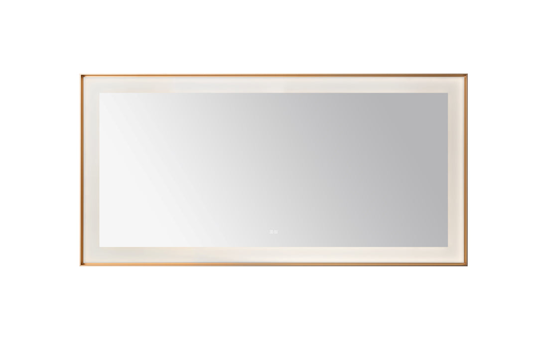 Aquadom Lexington 72"x36" LED Lighted Slim Frame Mirror with Defogger