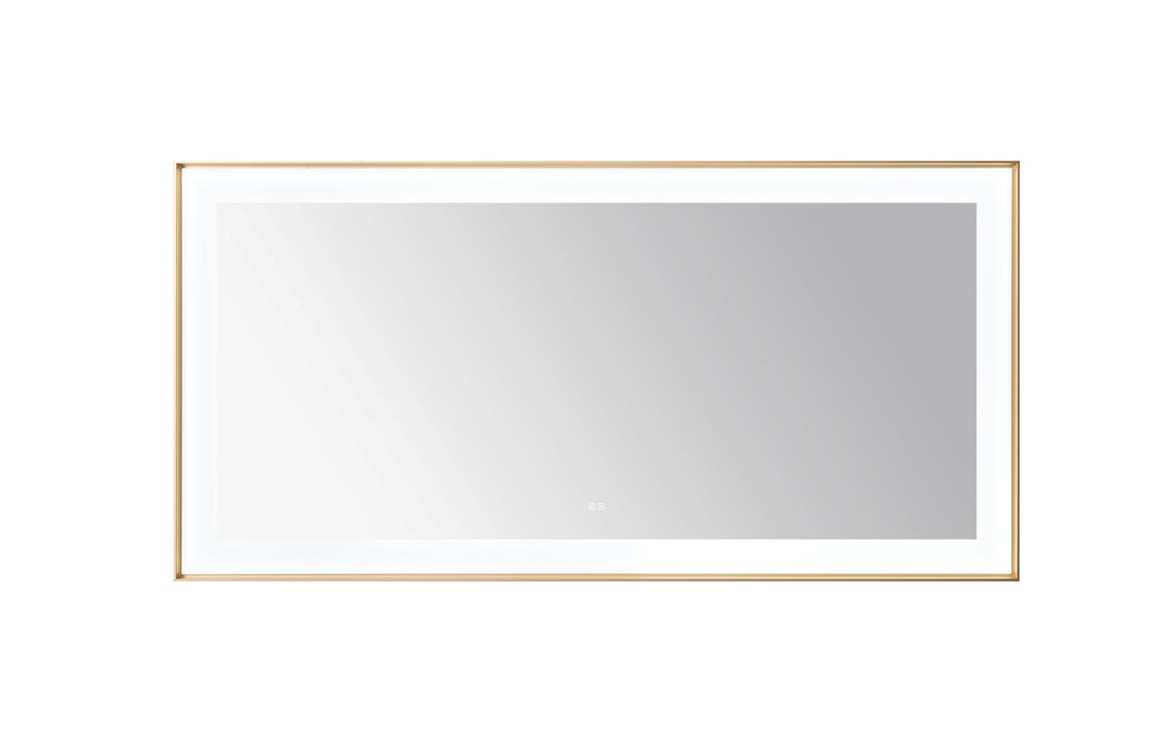 Aquadom Lexington 72"x36" LED Lighted Slim Frame Mirror with Defogger