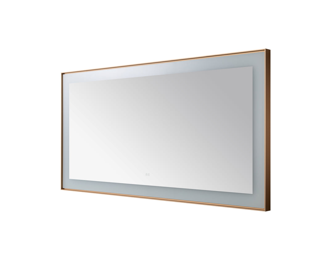 Aquadom Lexington 72"x36" LED Lighted Slim Frame Mirror with Defogger