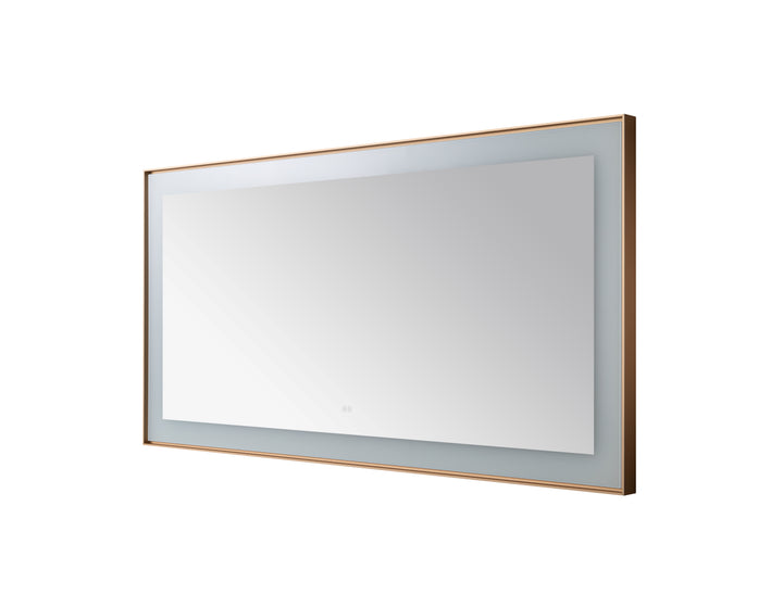 Aquadom Lexington 72"x36" LED Lighted Slim Frame Mirror with Defogger
