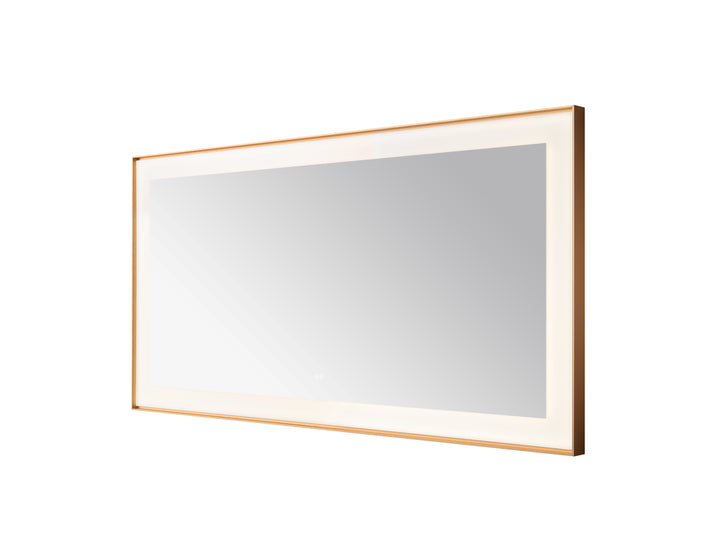 Aquadom Lexington 72"x36" LED Lighted Slim Frame Mirror with Defogger