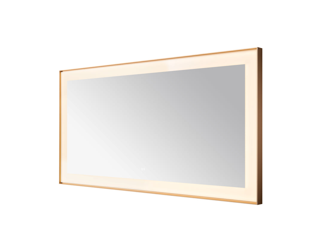 Aquadom Lexington 72"x36" LED Lighted Slim Frame Mirror with Defogger