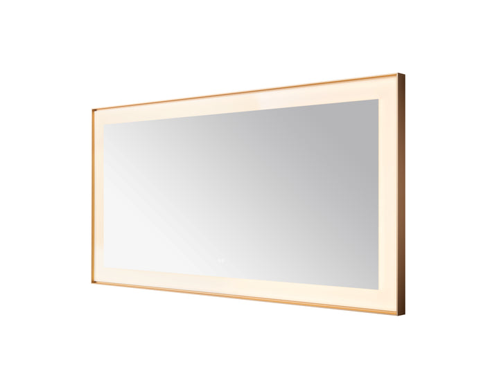 Aquadom Lexington 72"x36" LED Lighted Slim Frame Mirror with Defogger
