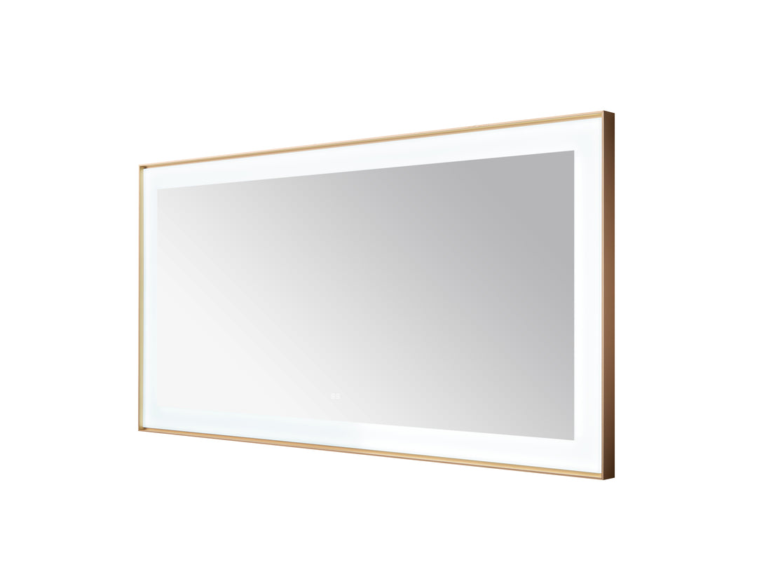 Aquadom Lexington 72"x36" LED Lighted Slim Frame Mirror with Defogger
