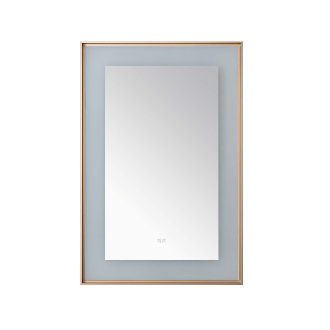 Aquadom Lexington 24"x36" LED Lighted Slim Frame Mirror with Defogger