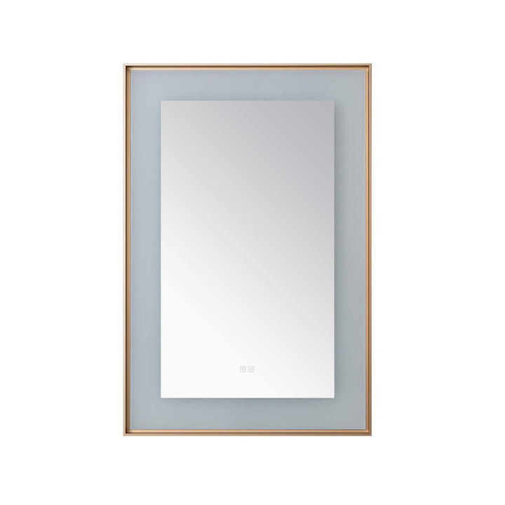 Aquadom Lexington 24"x36" LED Lighted Slim Frame Mirror with Defogger