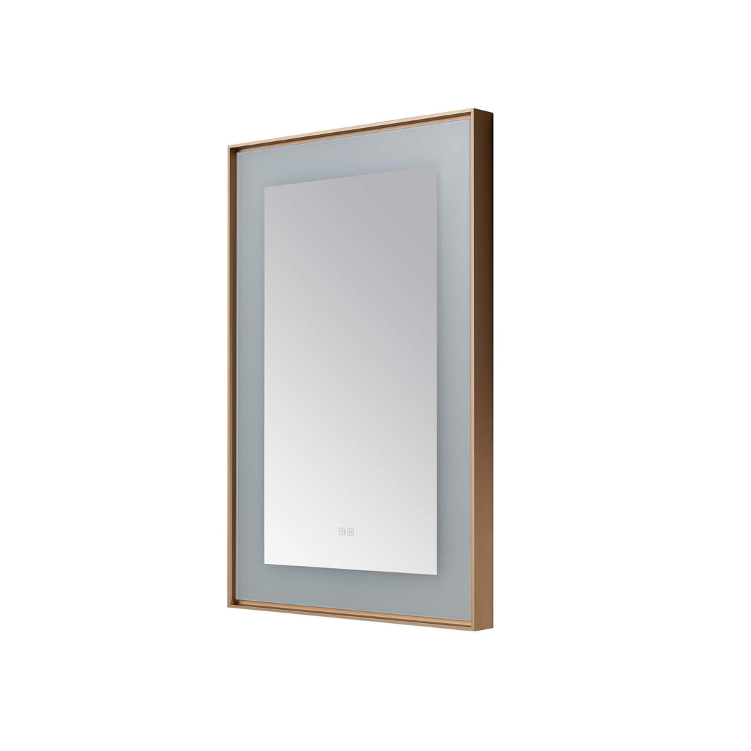 Aquadom Lexington 24"x36" LED Lighted Slim Frame Mirror with Defogger