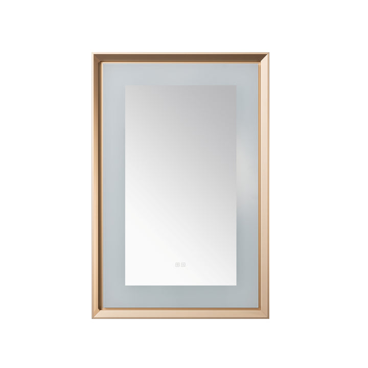 Aquadom Madison 24"x36" LED Lighted Chamfer Frame Mirror with Defogger