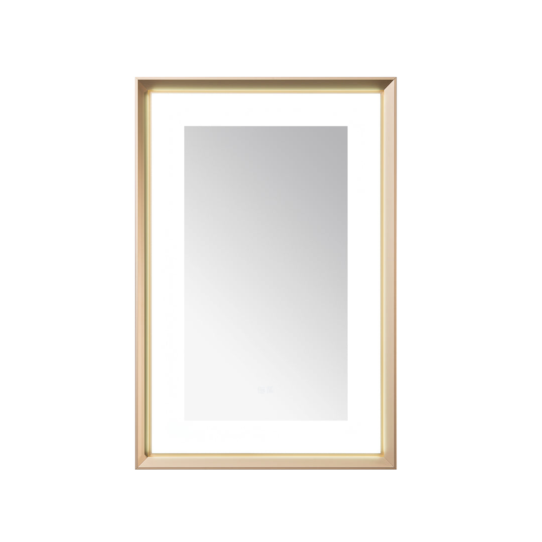 Aquadom Madison 24"x36" LED Lighted Chamfer Frame Mirror with Defogger