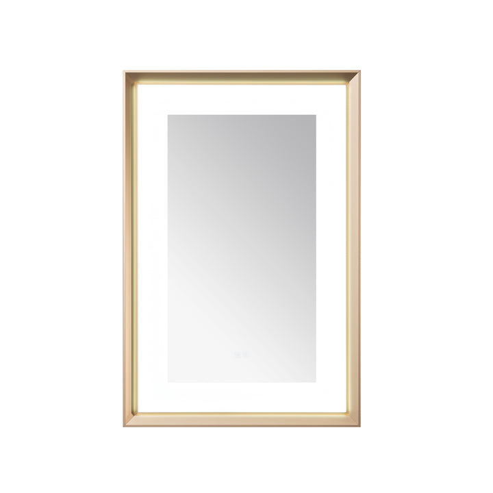 Aquadom Madison 24"x36" LED Lighted Chamfer Frame Mirror with Defogger