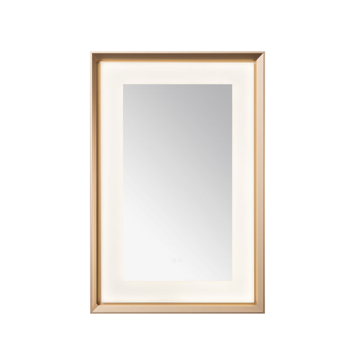 Aquadom Madison 24"x36" LED Lighted Chamfer Frame Mirror with Defogger